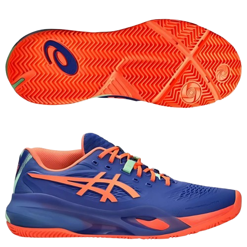 Asics Gel Resolution X Bleu Roi et Orange