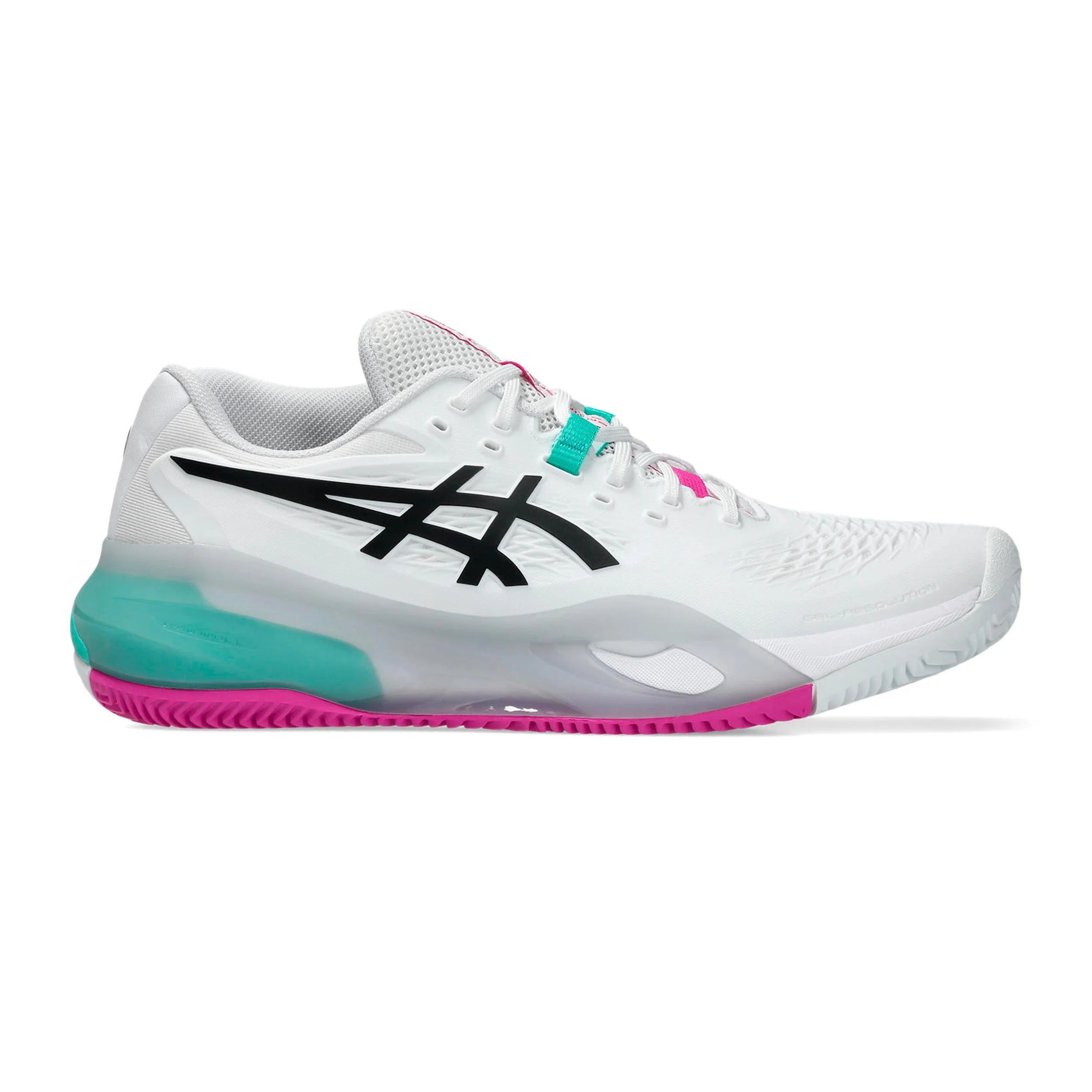 Asics Gel Resolution X Blanche et Rose
