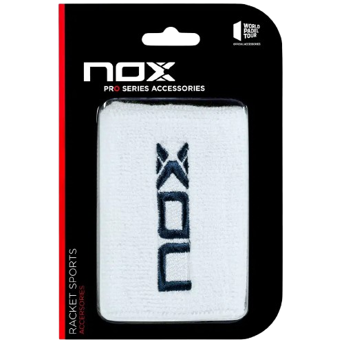 Poignet éponge Nox Blanc Bleu Marine (lot de 2)