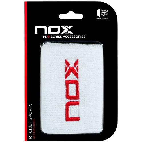 Poignet éponge Nox Blanc Rouge (lot de 2)